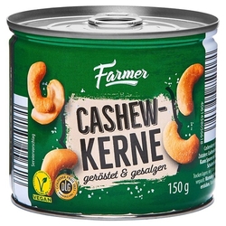 Farmer Oříšky kešu pražené a solené 150 g