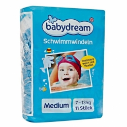 Babydream koupací plenky Medium 12 ks, 7-13 kg