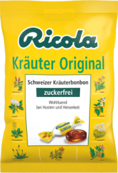 Ricola Kräuter original  bylinné bonbóny original bez cukru 75 g