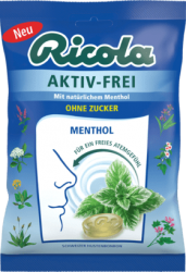 Ricola švýcarské bylinné bonbóny Aktiv Frei, bez cukru, 75 g