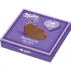 Milka srdíčka z alpského mléka 130 g