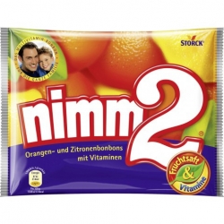 Storck nimm2 pomerančové  a citronové bonbóny s vitamíny - 145 g