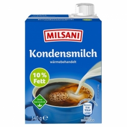 Milsani Kondenzované mléko 10 % tuku 340 g