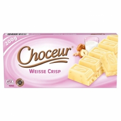 Choceur čokoláda - bílá s křupinkami 200 g