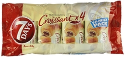 7Days Double Croissant s kakaovou krémovou náplní 4x60g.