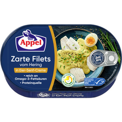 Appel jemné filety ze sledě ve vaječno-hořčičném krému 200 g