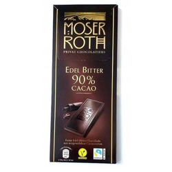 Moser Roth - čokoláda hořká 90 kakaa, 125 g