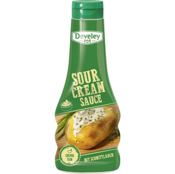 Develey Sour Cream omáčka - zakysaná smetana s pažitkou, 250 ml