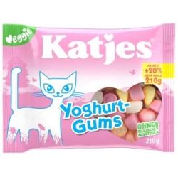 Katjes jogurtové bonbóny 210 g 