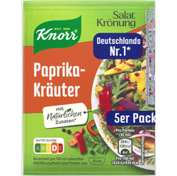 Knorr salátová zálivka paprika - bylinky, balení 5 ks