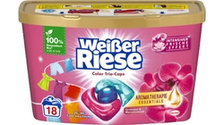 Weisser Riese Color Trio Caps Aromaterapie Orchidejový a makadamový olej 18 ks