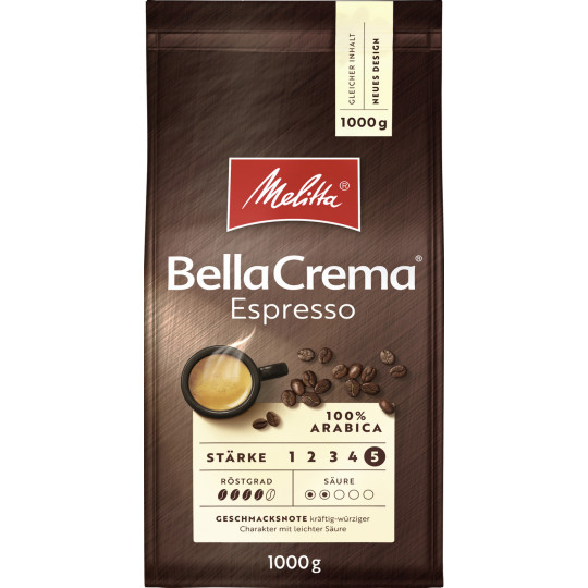 Melitta Bella Crema Espresso zrnková káva 1000 g