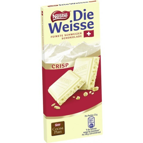 Nestlé bílá čokoláda Crisp 100 g