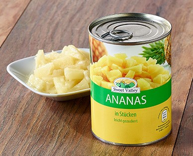 SWEET VALEY Ananas kousky 580 ml