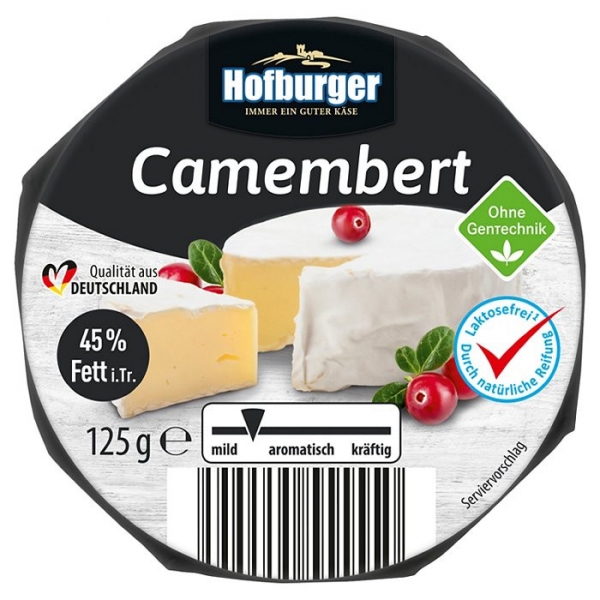 Hofburger Camembert sýr 45% 125 g