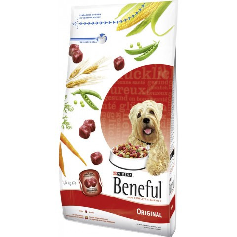 Purina Beneful granule pro psy original s hovězím a zeleninou 1,4 kg
