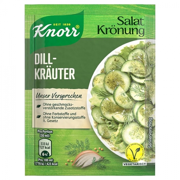 Knorr salátová zálivka paprika - bylinky, balení 6 ks, celkem 54 g