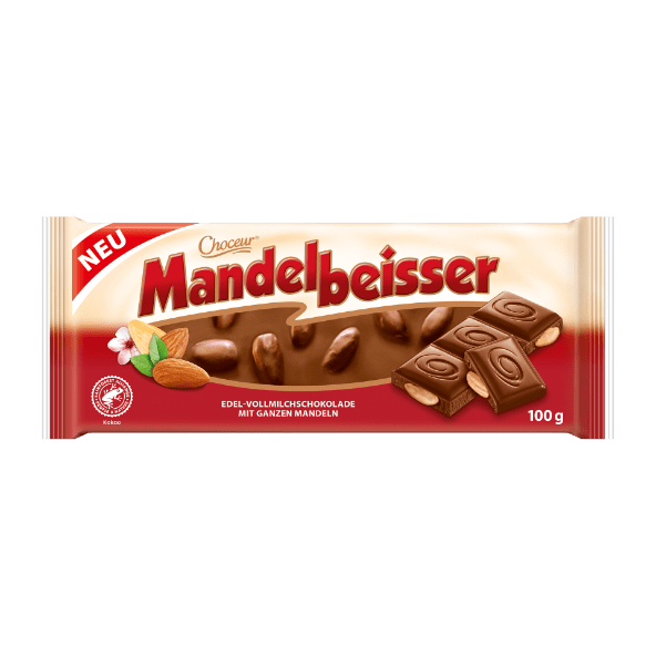 Choceur Mandelknacker mléčná čokoláda s celými mandlemi 100 g