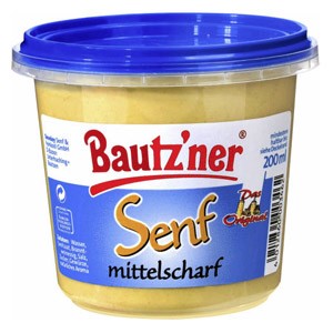 Bautzner hořčice středně ostrá 200 ml