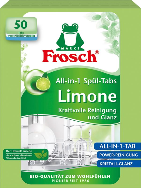 Frosch All-in-1 tablety do myčky Limone 50 ks